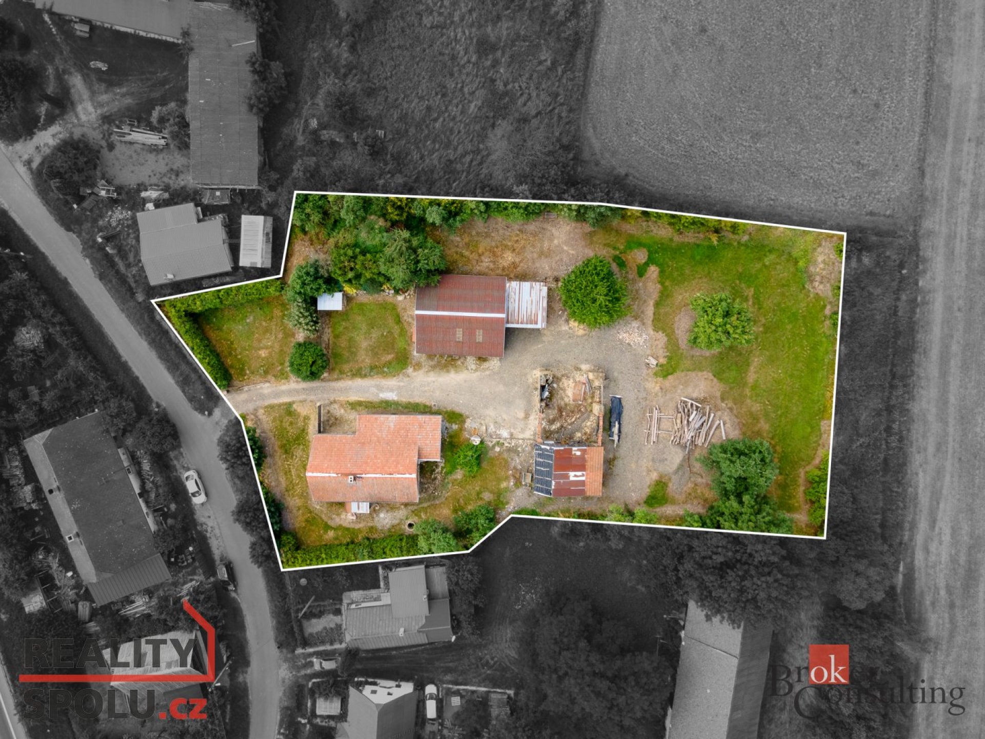 Prodej domu s pozemky o velikosti 3284 v obcí Zátor, část Loučky