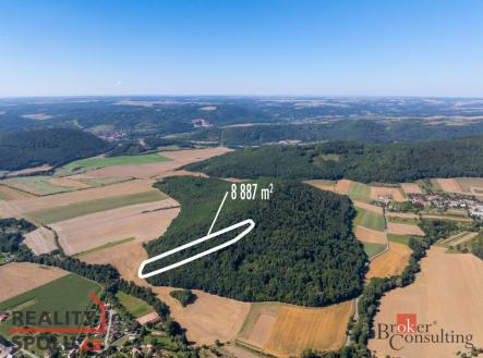 Prodej pozemku, les, 8 887 m²