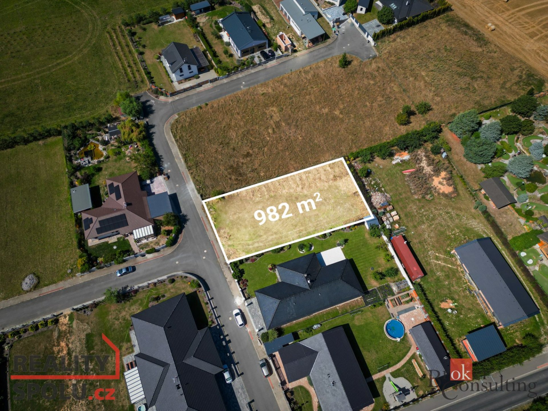 Prodej, pozemky/bydlení, 982 m2, V Ladě, Horní Bezděkov, Kladno [ID 75664]