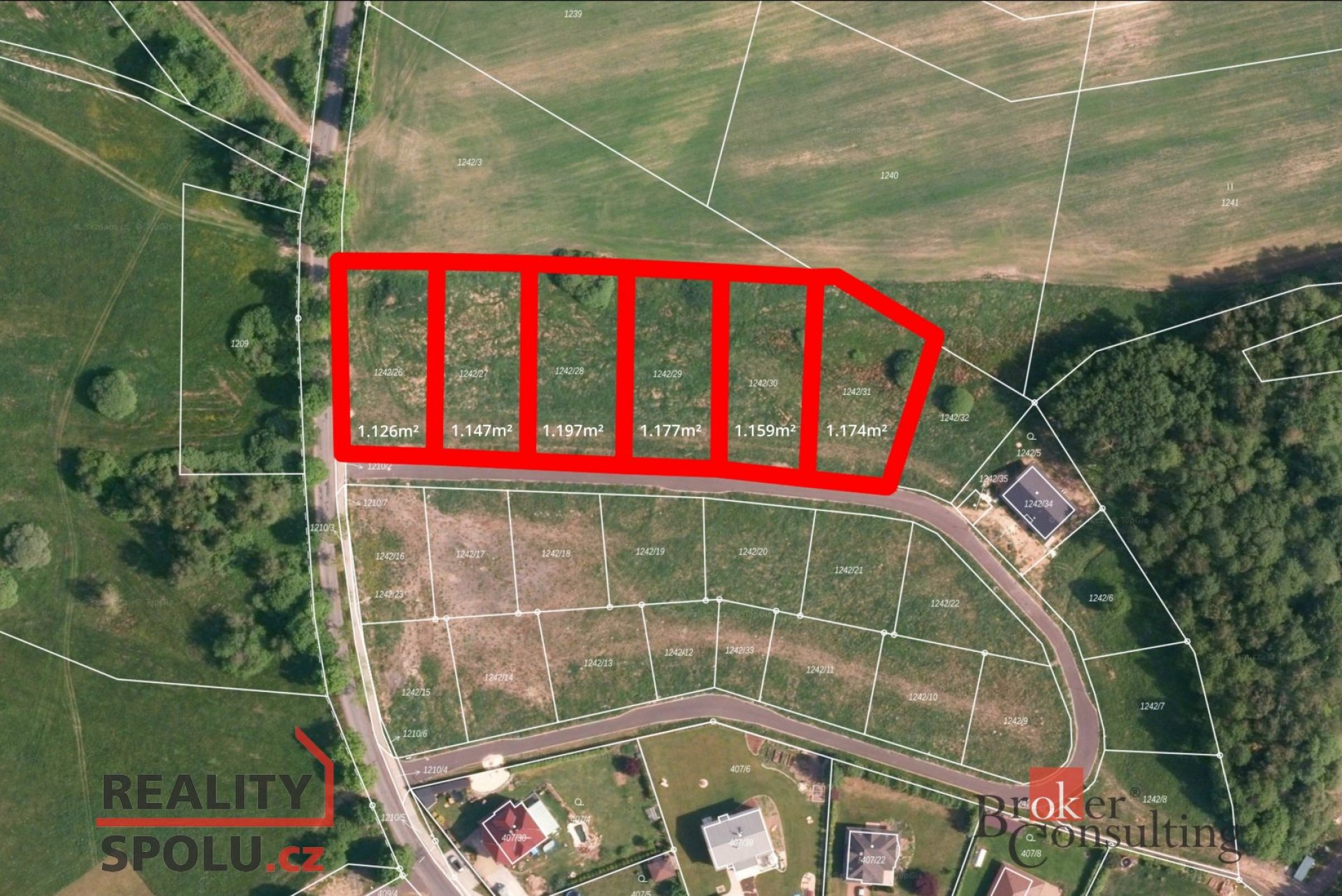 Prodej, pozemky/bydlení, 1177 m2, Andělská Hora , Karlovy Vary [ID 76615]