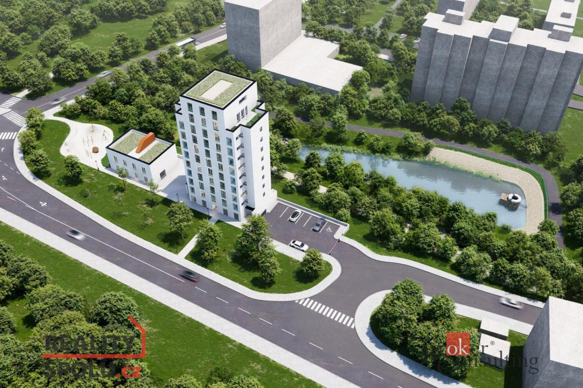 Prodej bytu 1+kk, 38 m2 v projektu Green Chodov