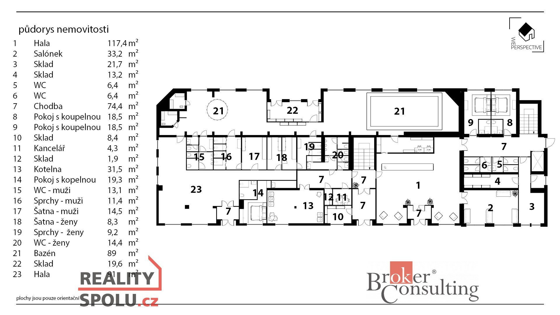 Prodej, komerční/ubytování, 2619 m2, Černokostelecká 422/5, Radošovice, 25101 Říčany, Praha-východ [
