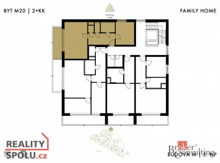 Prodej bytu, 2+kk, 57,27 m²