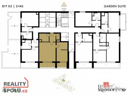 Prodej bytu, 2+kk, 59,78 m²