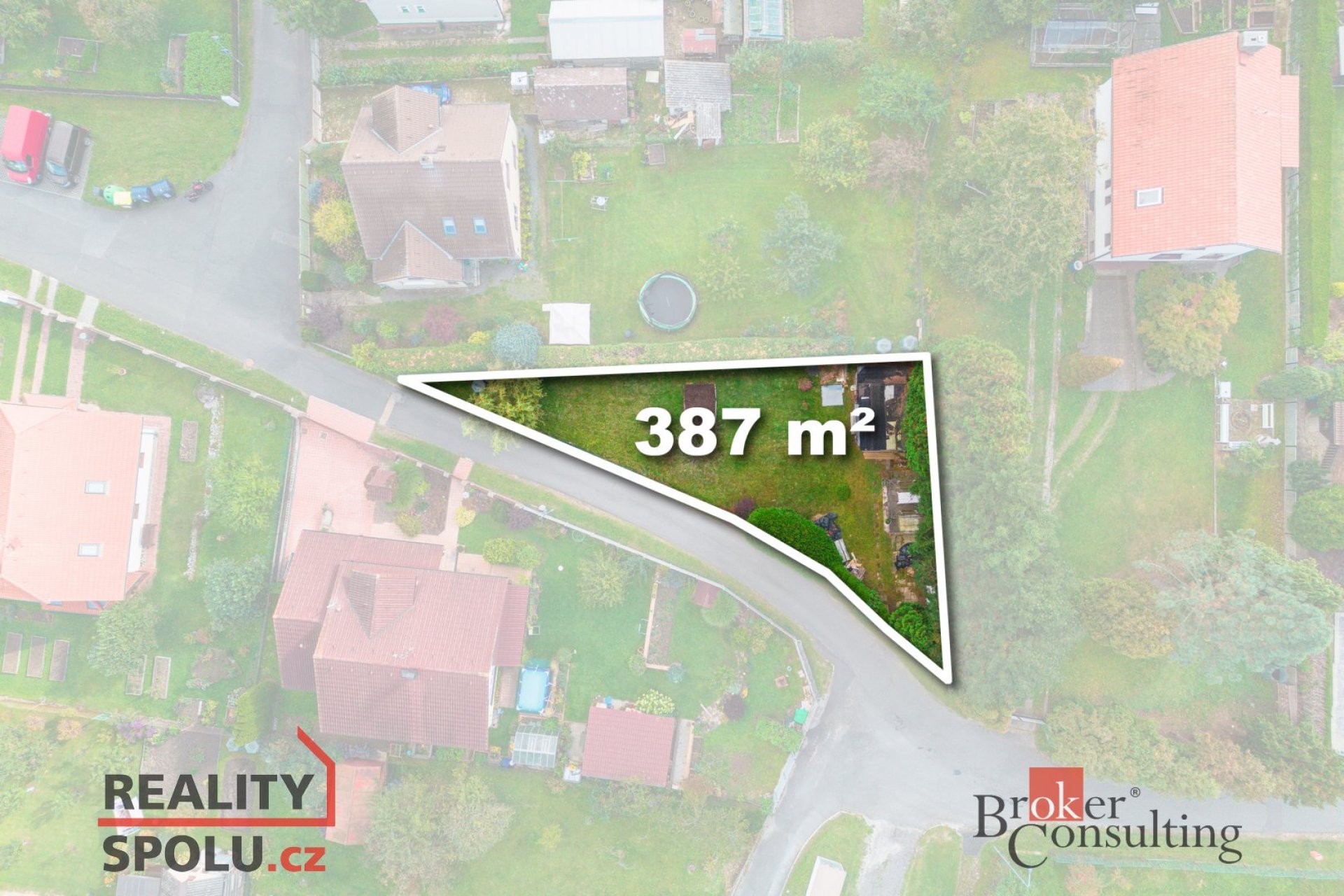 Prodej, pozemky/zahrada, 387 m2, Ke stadionu, Nová Huť, Hrádek, Rokycany [ID 76303]