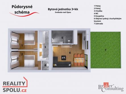 Prodej bytu, 3+kk, 72,4 m²