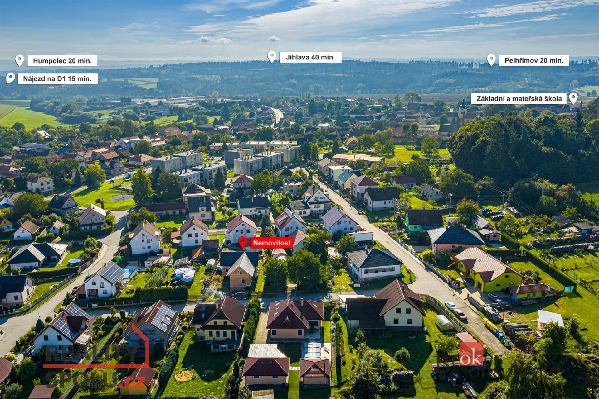 Prodej, pozemky/bydlení, 638 m2, Košetice  [ID 77154]