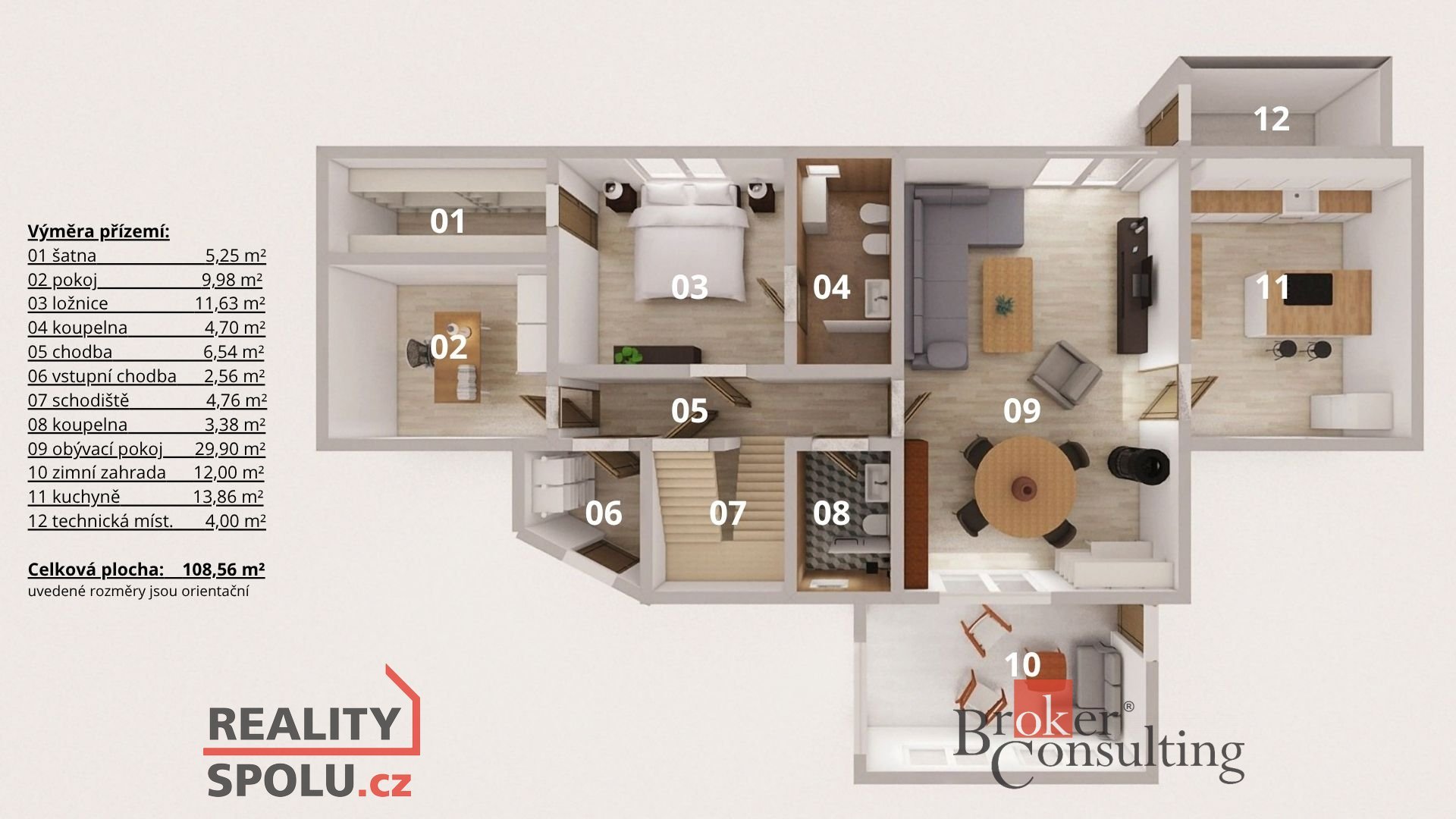 Prodej, domy/rodinný, 290 m2, Vladislavova 1130, 25303 Chýně, Praha-západ [ID 77323]