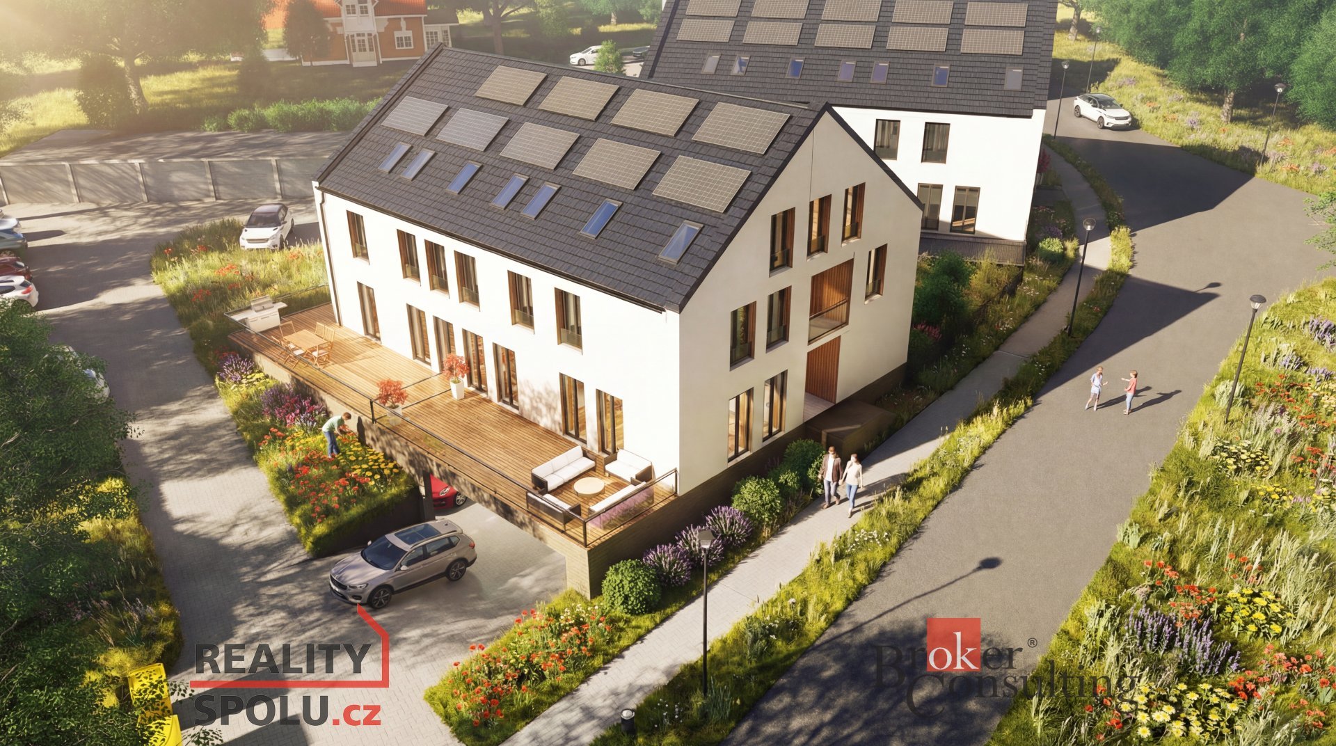 Prodej bytu 2+kk budova A1, terasa, zahrada