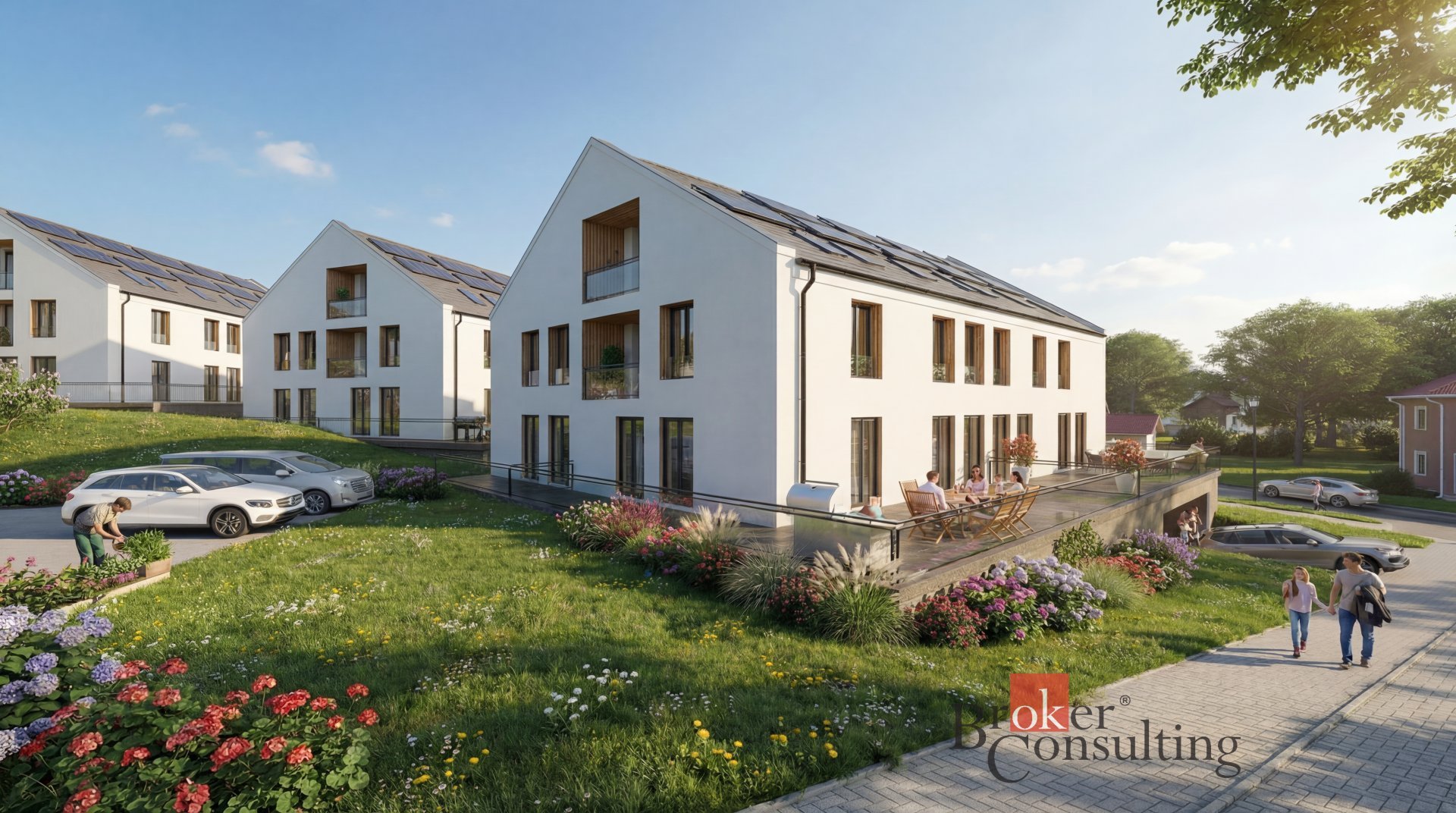 Prodej bytu 2+kk budova A1, terasa, zahrada