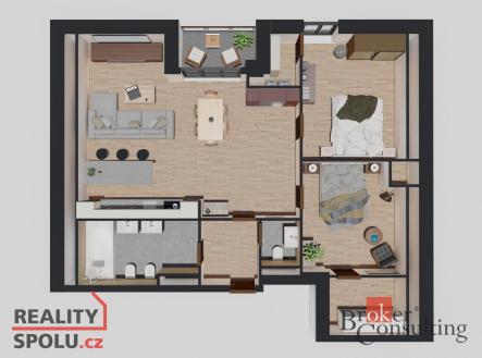 Prodej bytu, 3+kk, 97,3 m²