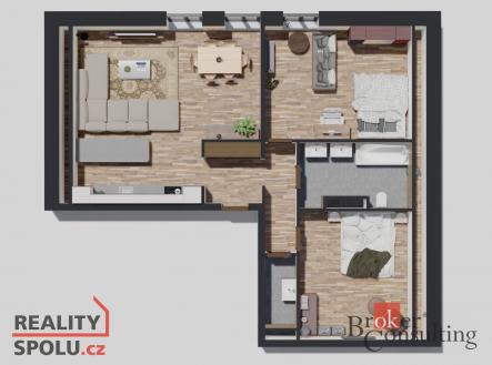 Prodej bytu, 3+kk, 87,17 m²