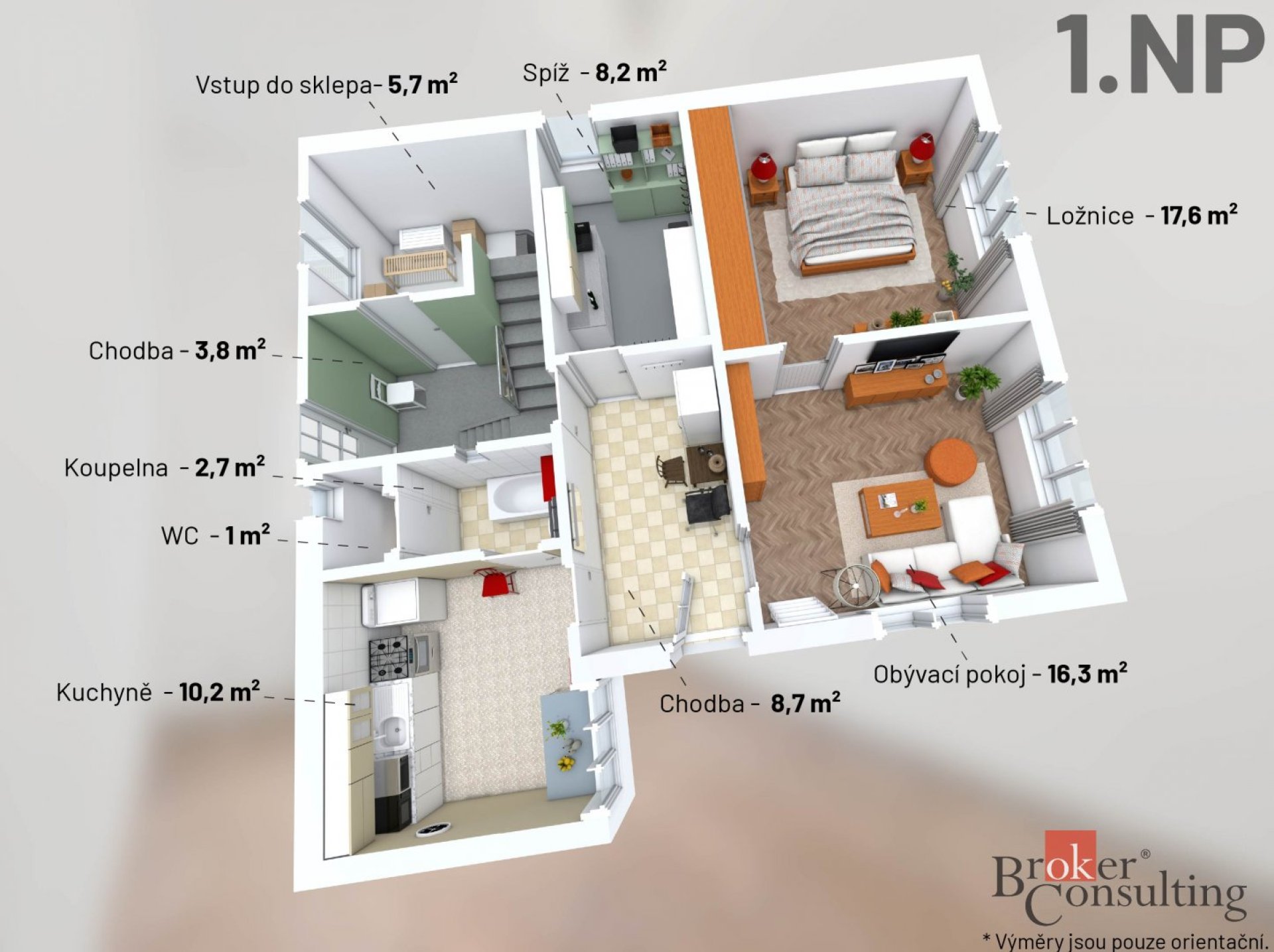 Stavební pozemek 1 114 m² s původní zástavbou – snížení ceny o 600 000 Kč