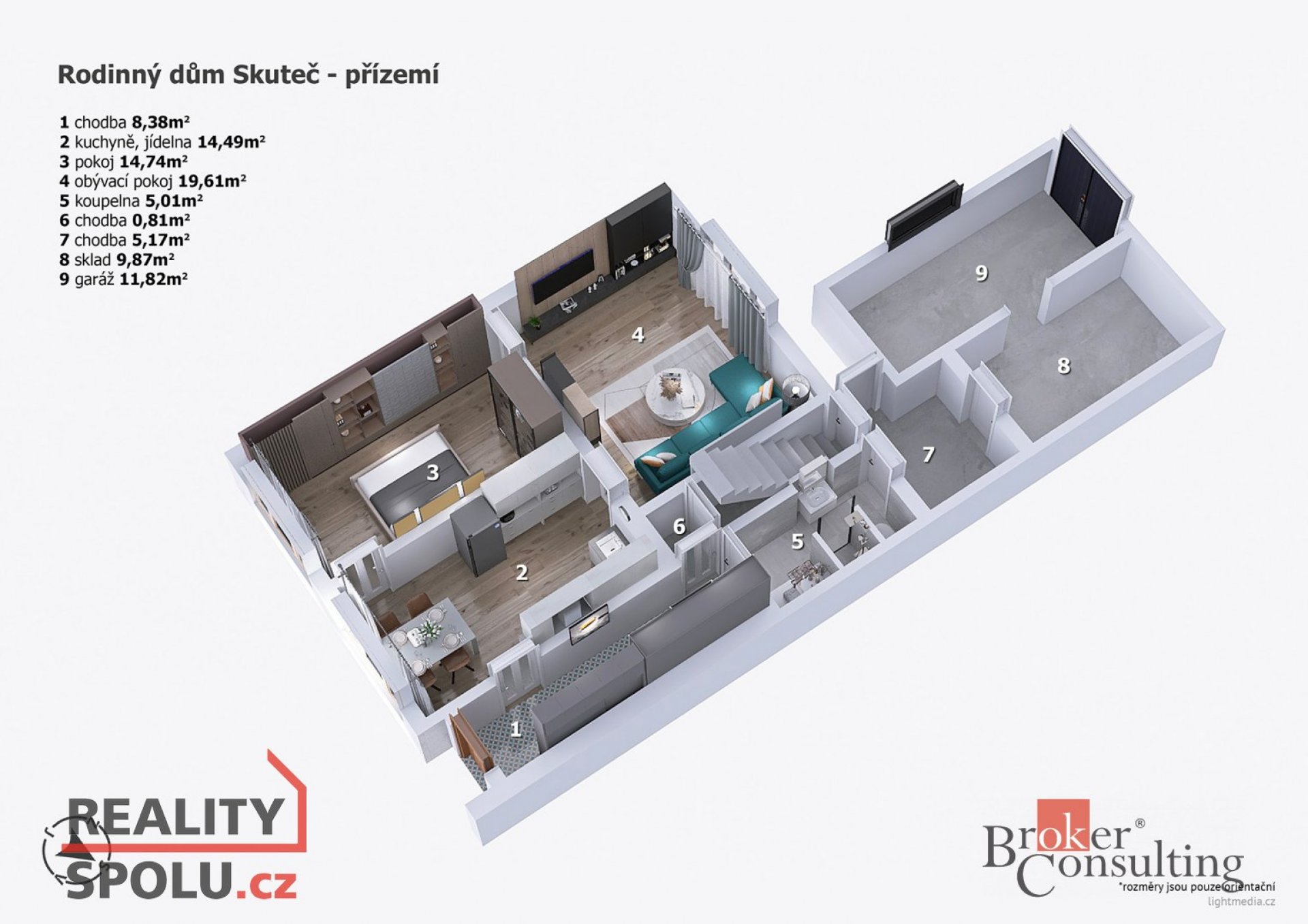 Rodinný dům s garáží a zahradou