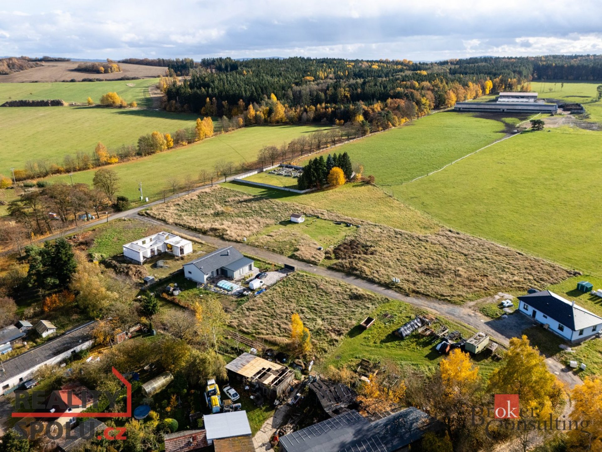 Stavební pozemek na okraji obce Střížovice u Plzně