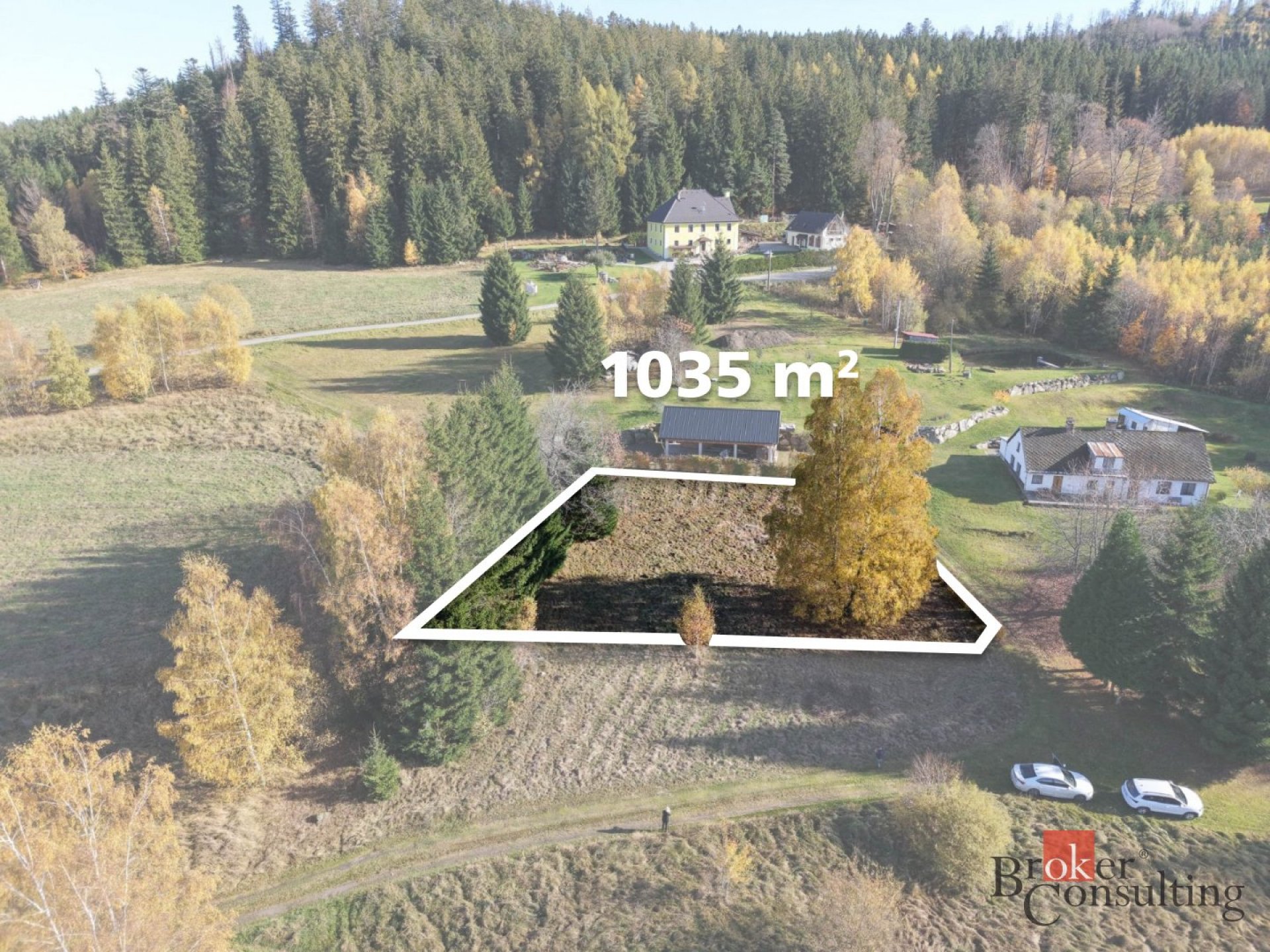 Stavební pozemek s výhledem na Lipenskou přehradu