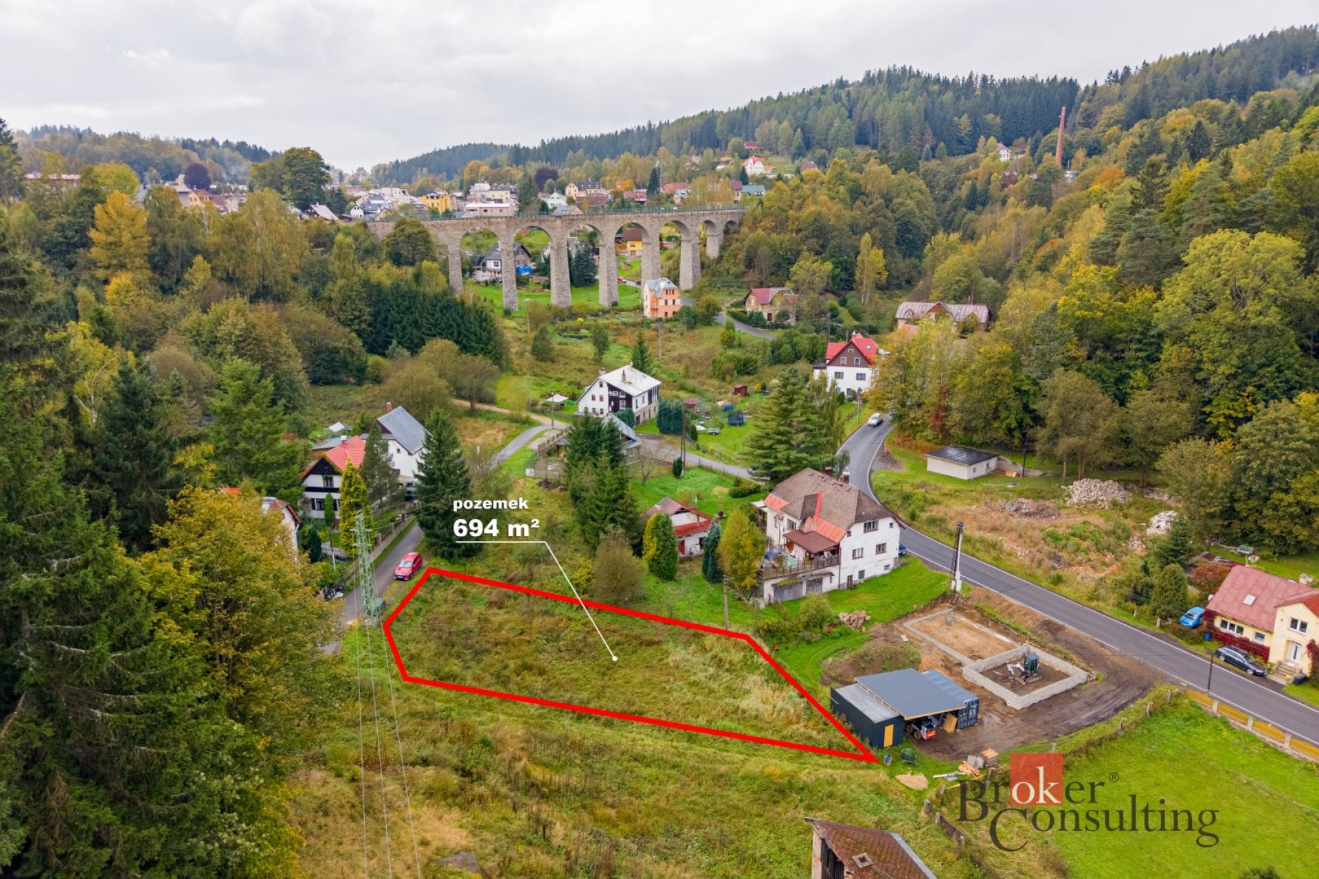 Prodej, pozemky/bydlení, 694 m2, Údolní 970, 46851 Smržovka, Jablonec nad Nisou [ID 78560]