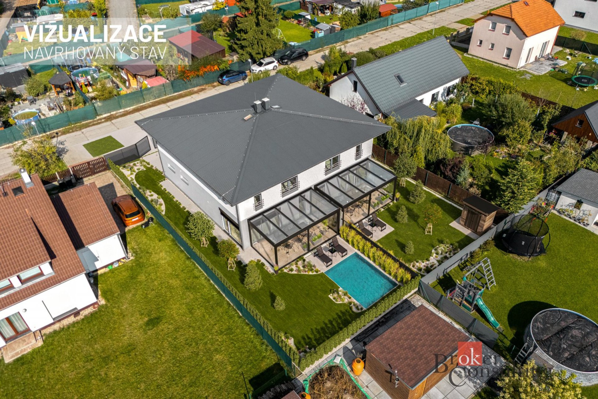 Prodej novostavby, bytu 5+kk, 160m² plochy s garáží, z roku 2026, 30 minut východně od Prahy