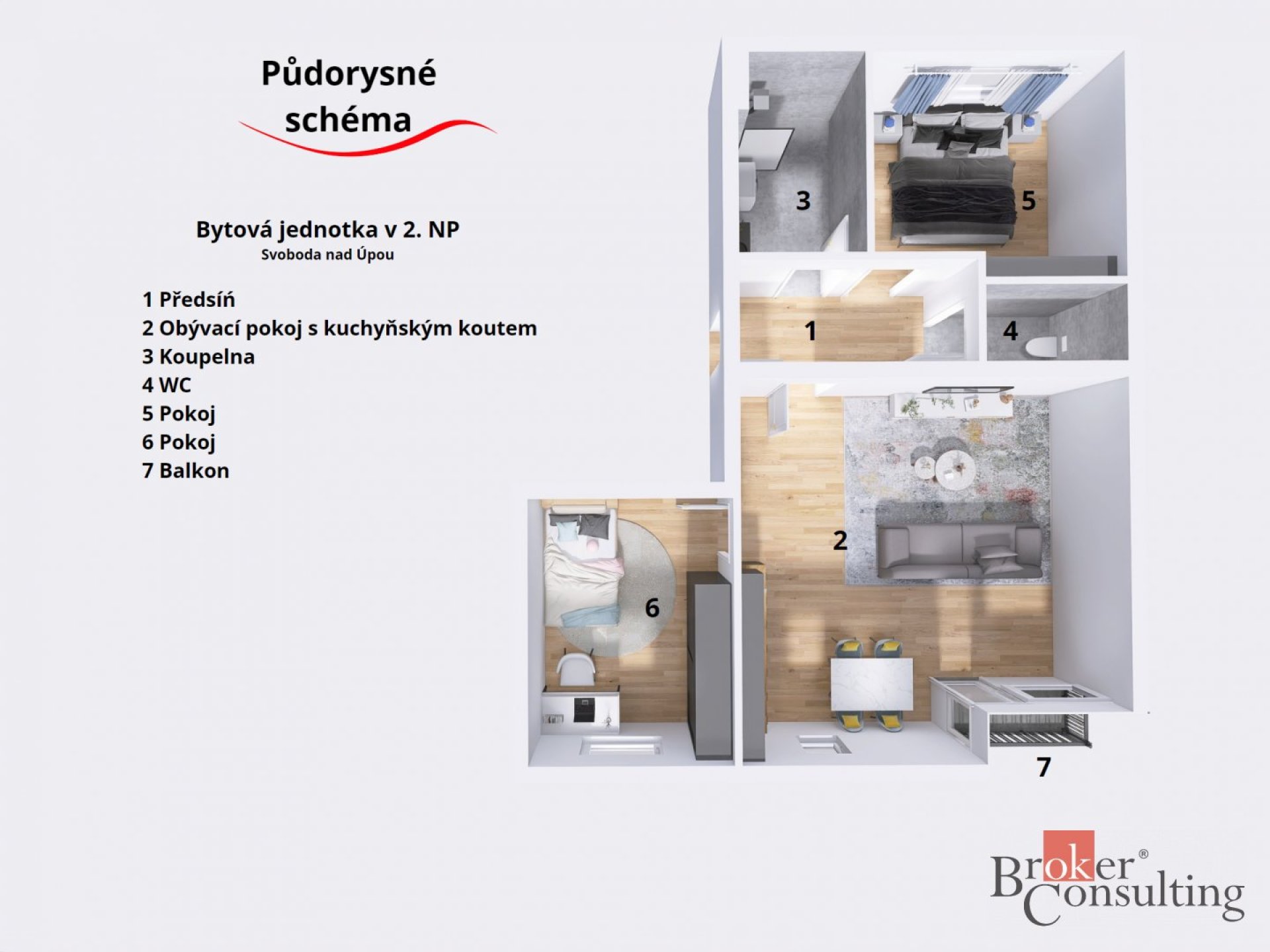 Zcela nový byt 3+KK, Svoboda nad Úpou