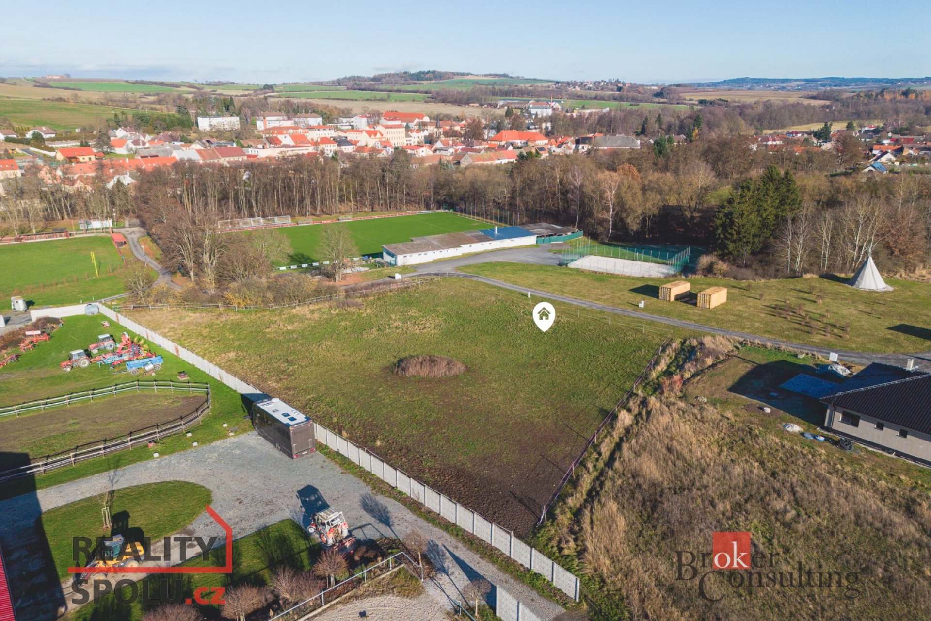 Prodej, pozemky/bydlení, 600 m2, Spálené Poříčí , Plzeň-jih [ID 79311]