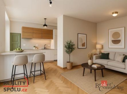 Pronájem bytu, 2+kk, 61 m²