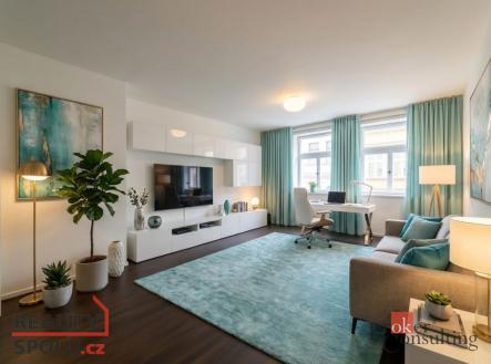 Pronájem bytu, 2+kk, 56,6 m²