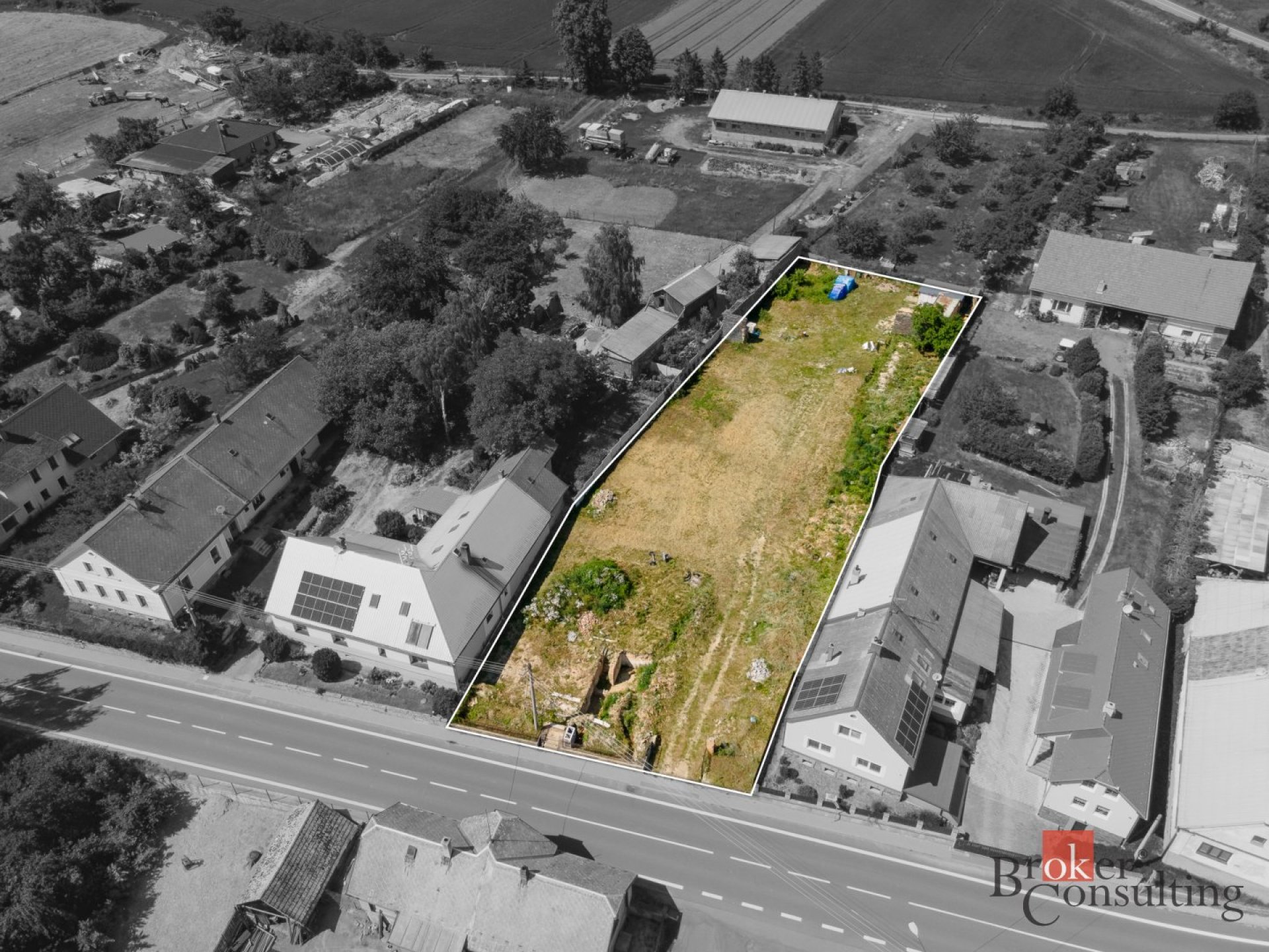 Prodej stavebního pozemku 2284 m2, Deštné