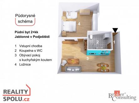 Prodej bytu, 2+kk, 75 m²