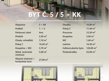 Prodej bytu, 5+kk, 131 m²