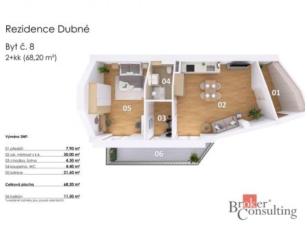 Prodej bytu, 2+kk, 68 m²