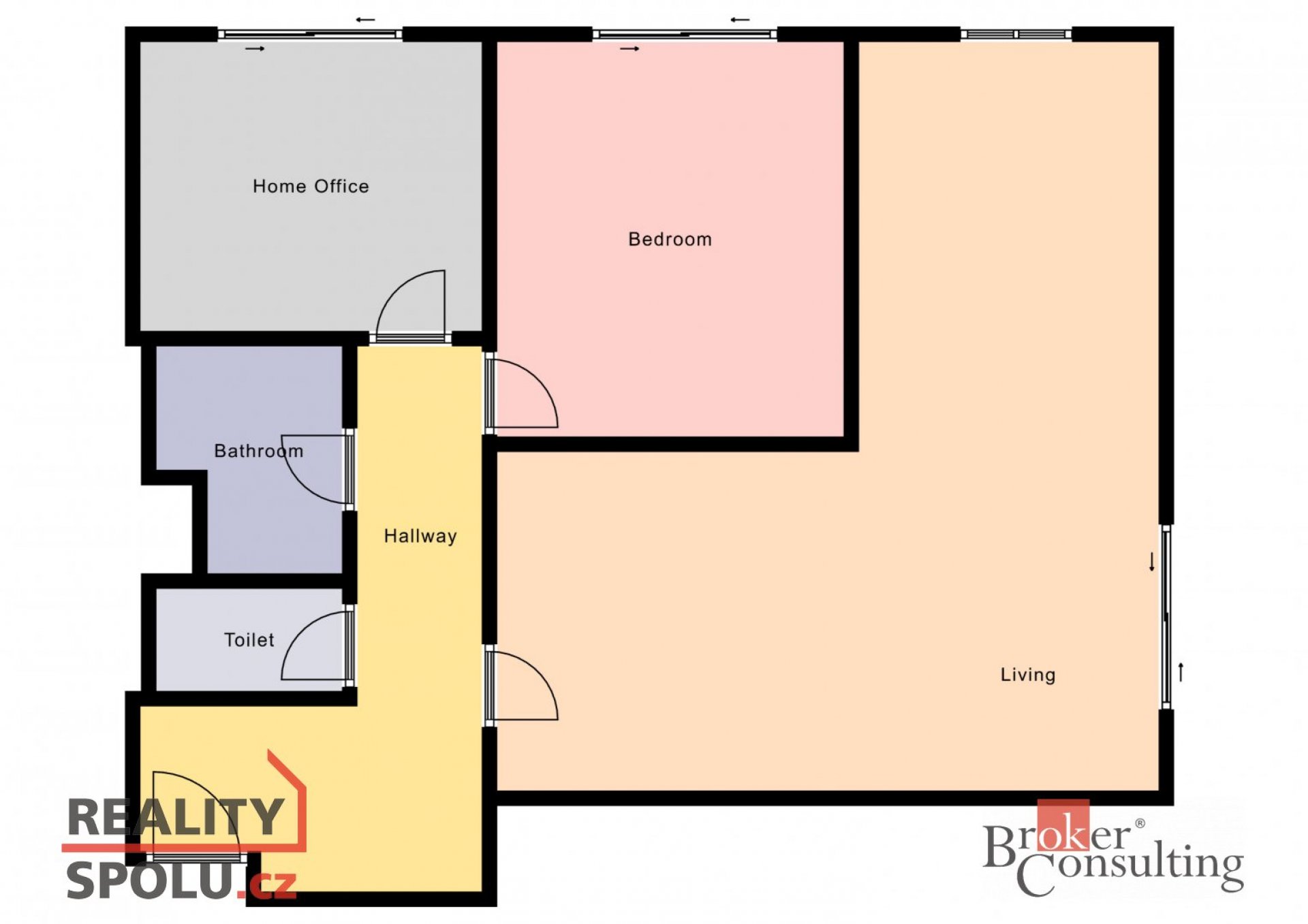 Pronájem, byty/3+kk, 76 m2, Wiesenthalova, Řeporyje, 15500 Praha 5 [ID 78953]