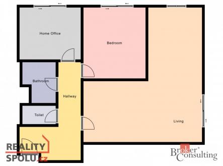 Pronájem bytu, 3+kk, 76 m²