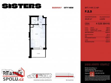 Prodej bytu, 1+kk, 35 m²