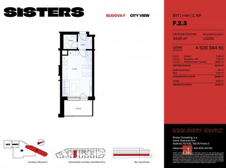 Prodej bytu, 1+kk, 24 m²