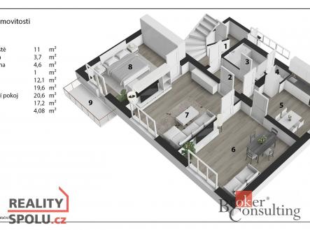 Prodej domu/vily, 203 m²