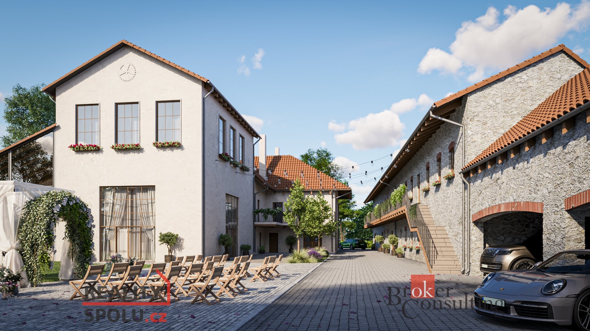 Historický mlýn s velkými pozemky nedaleko Prahy