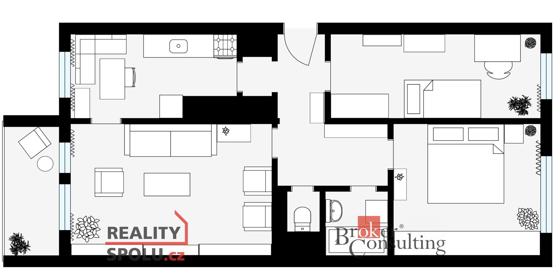 Prodej družstevního bytu 3+1, 66 m² – Praha, ul. Benkova