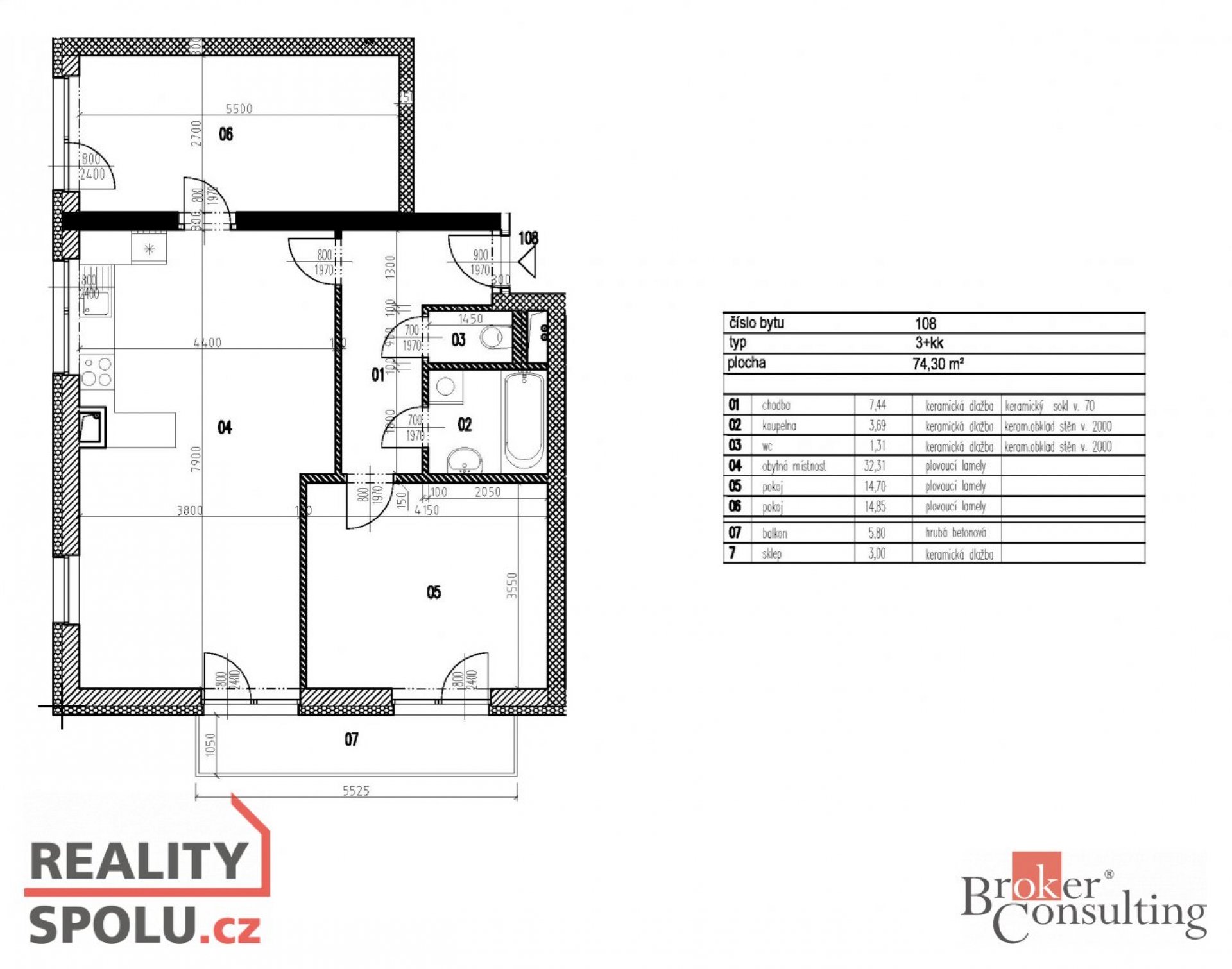 Prodej, byty/3+kk, 83.1 m2, V Zahrádkách 1529/2, 31200 Plzeň, Plzeň-město [ID 81981]