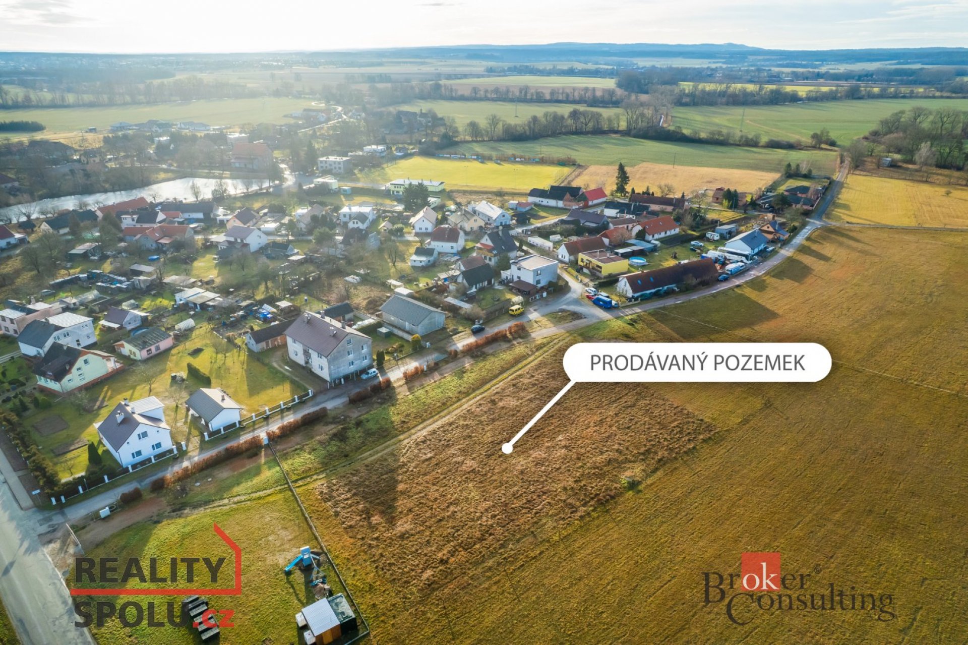 Prodej stavebního pozemku v obci Semín u Přelouče 