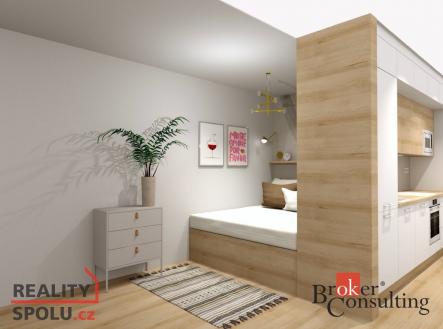 Pronájem bytu, 1+kk, 36 m²