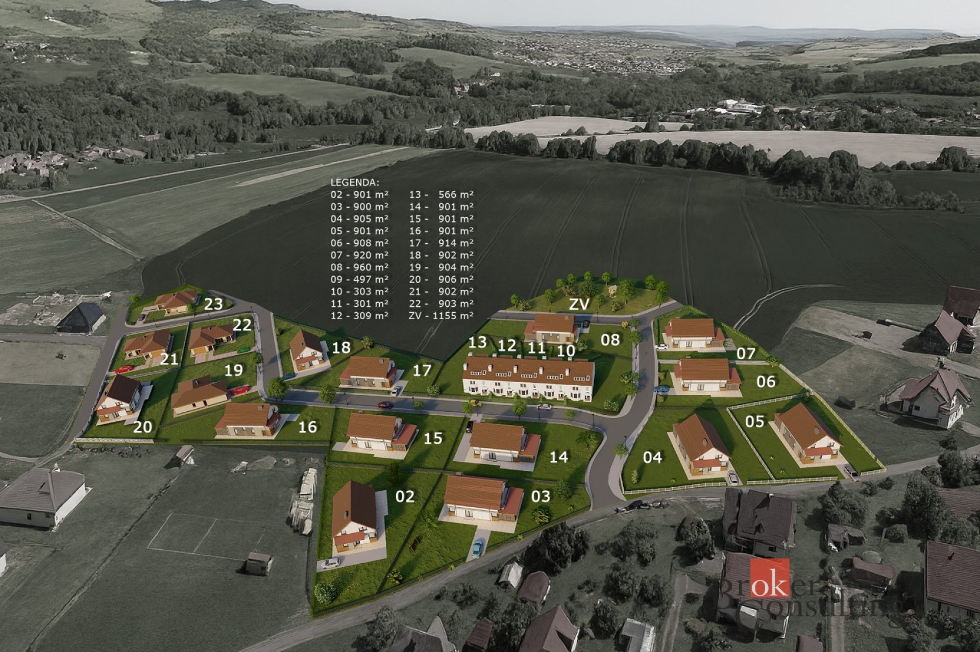 Pozemky pro výstavbu rodinných domů – Olbramovice u Votic