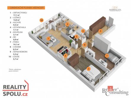 Prodej bytu, 3+1, 78,8 m²