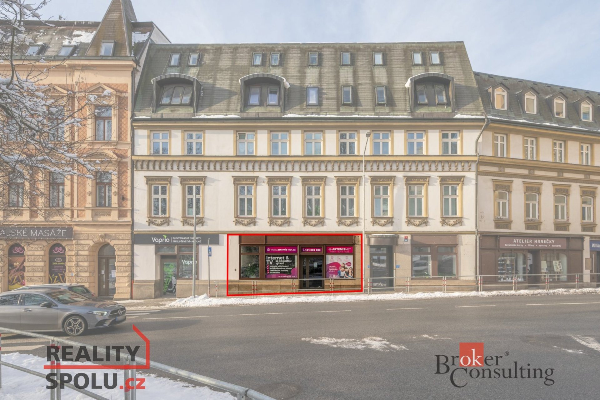 Pronájem, komerční/kanceláře, 88 m2, Jablonec nad Nisou  [ID 82318]