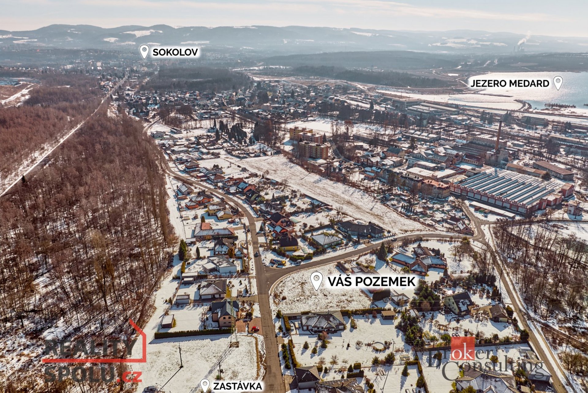 Prodej, pozemky/bydlení, 1948 m2, Svatava , Sokolov [ID 81820]