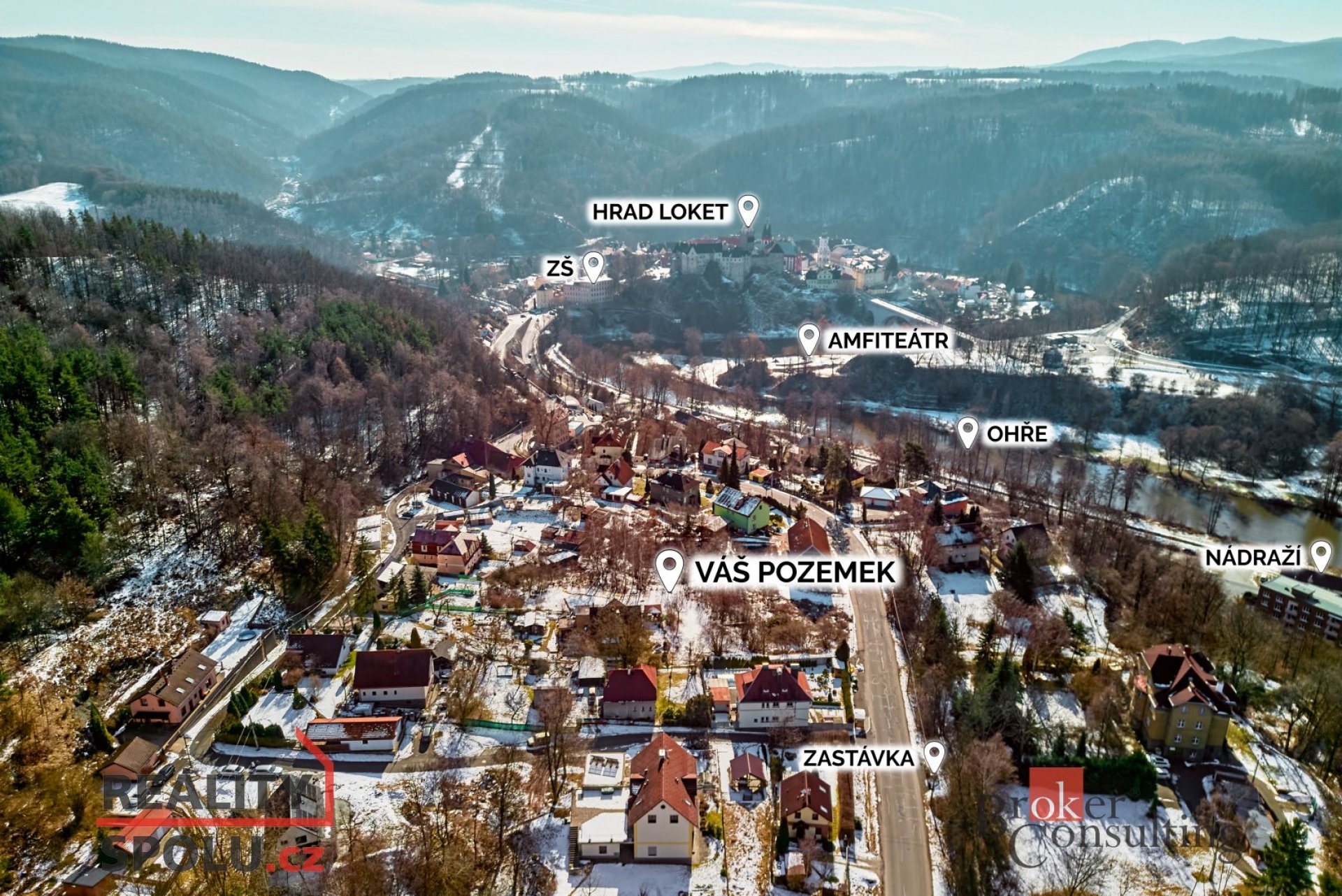 Prodej, pozemky/bydlení, 1803 m2, Loket, Sokolov [ID 81822]