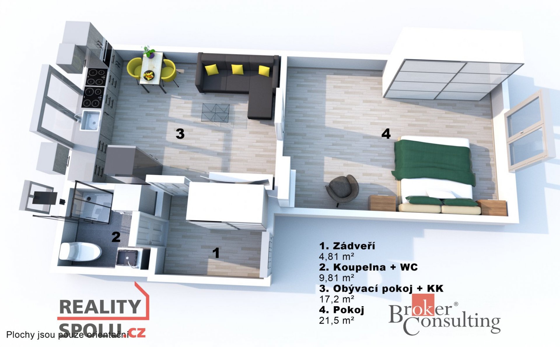 Prodej, byty/2+1, 50 m2, Okružní 704/8, 50003 Hradec Králové, Hradec Králové [ID 82488]