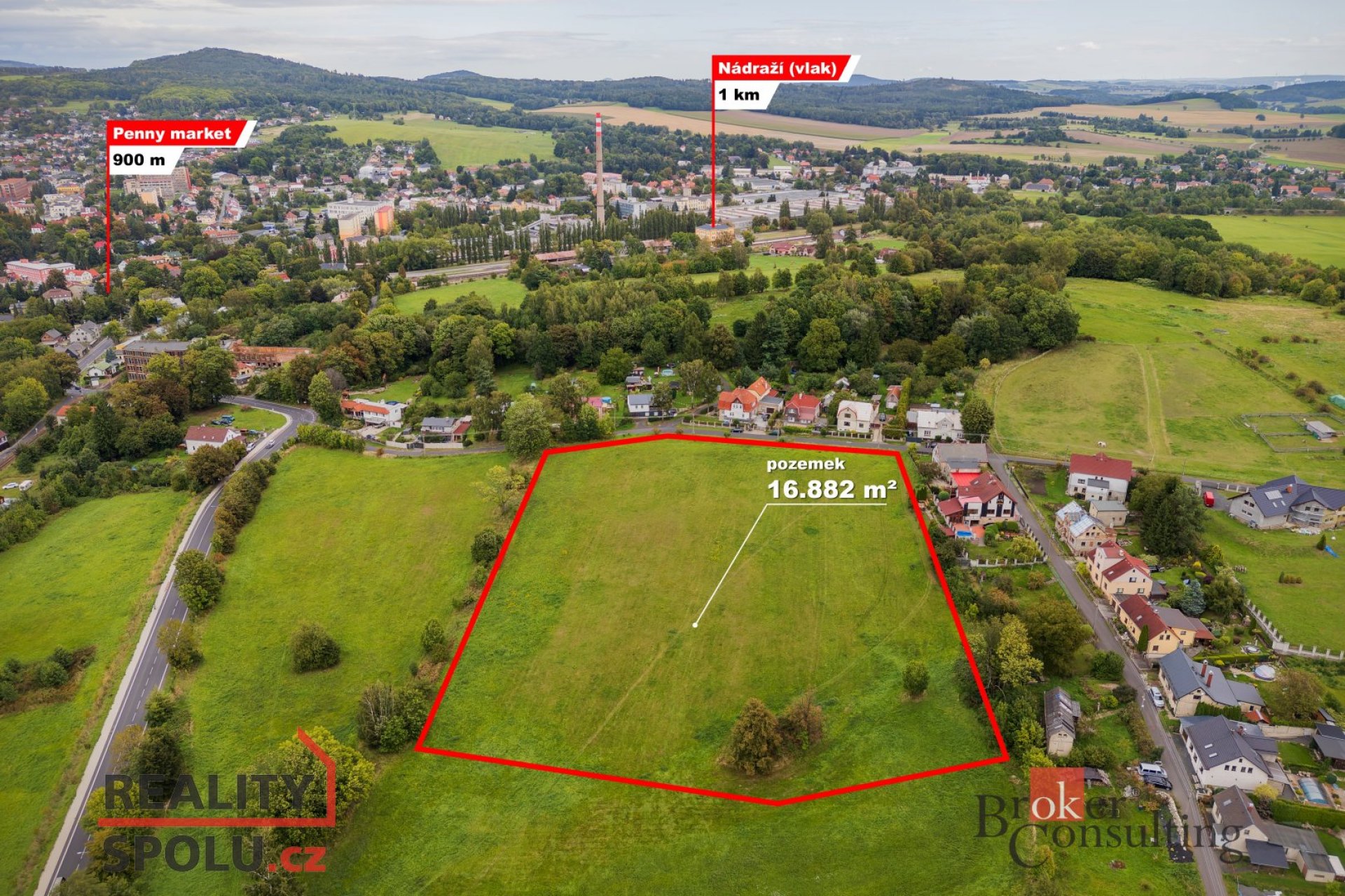 Prodej, pozemky/louka, 16882 m2, Varnsdorf, Děčín [ID 76586]