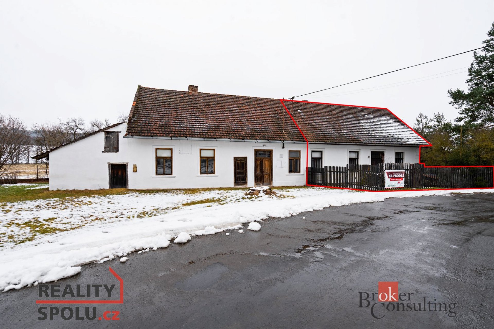 Prodej 50% podílu na rodinném domě se zahradou -Třebýcina u Klatov