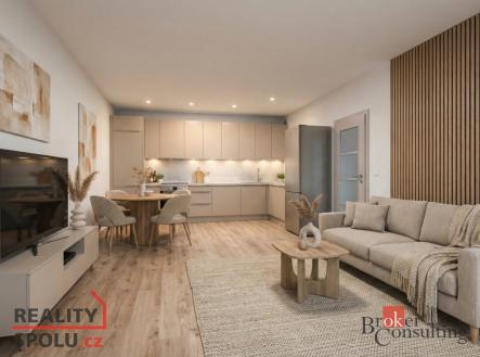 Pronájem bytu, 2+kk, 50,71 m²