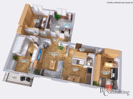 Prodej bytu, 4+kk, 101,6 m²